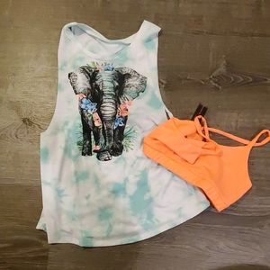 Elephant Open Back Tank